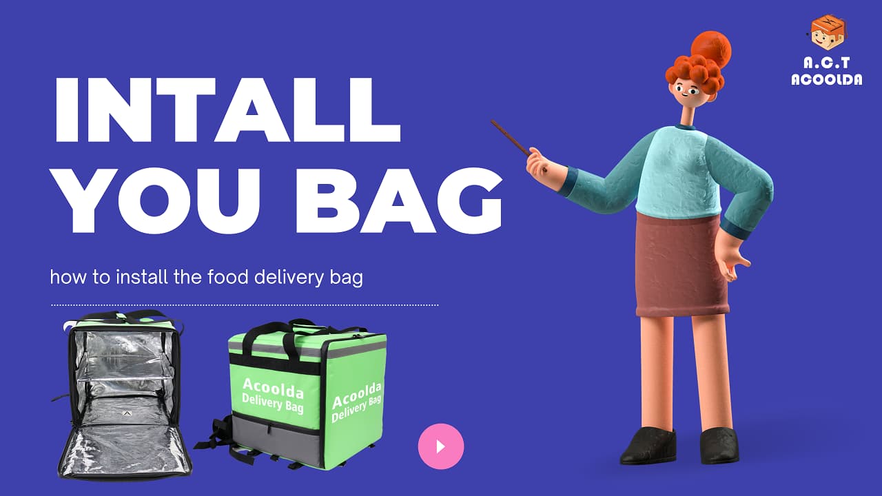 Solo 3 pasos | Cómo instalar la bolsa de entrega de alimentos
