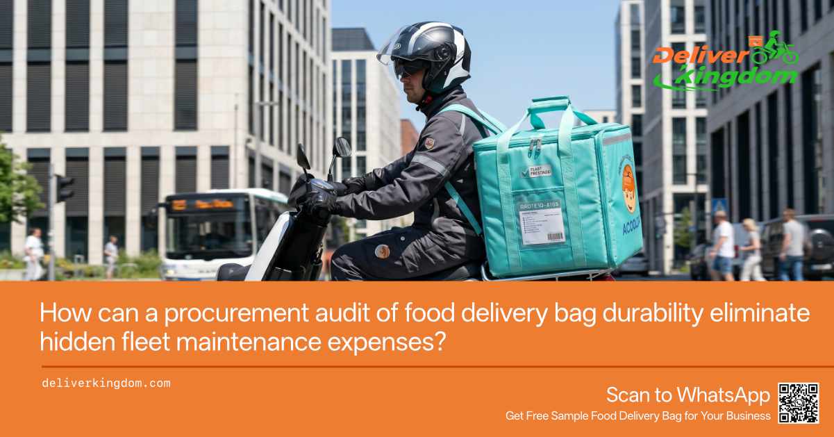 ¿Cómo puede una auditoría de adquisiciones sobre la durabilidad de las bolsas de entrega de alimentos eliminar gastos ocultos de mantenimiento de la flota?
