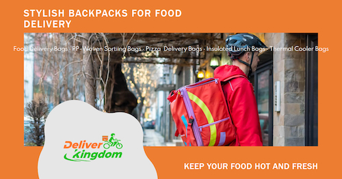 Caliente o frío: bolsas versátiles de entrega de comida para llevar de DeliverKingdom
        