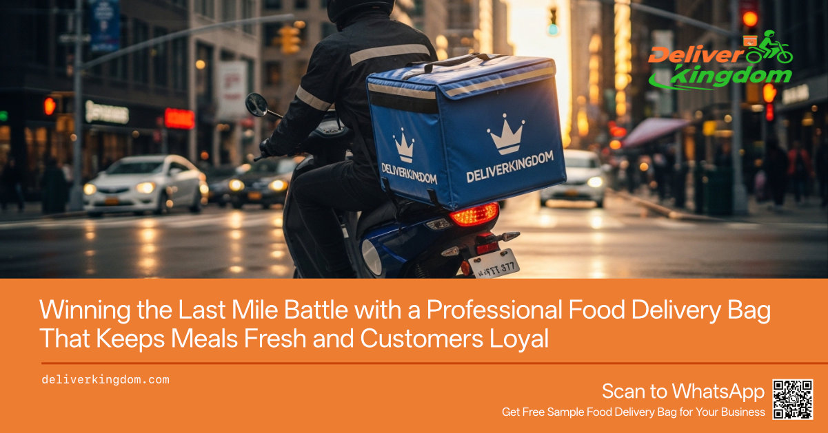 Ganando la batalla de la última milla con una bolsa profesional para reparto de comida que mantiene las comidas frescas y a los clientes fieles.