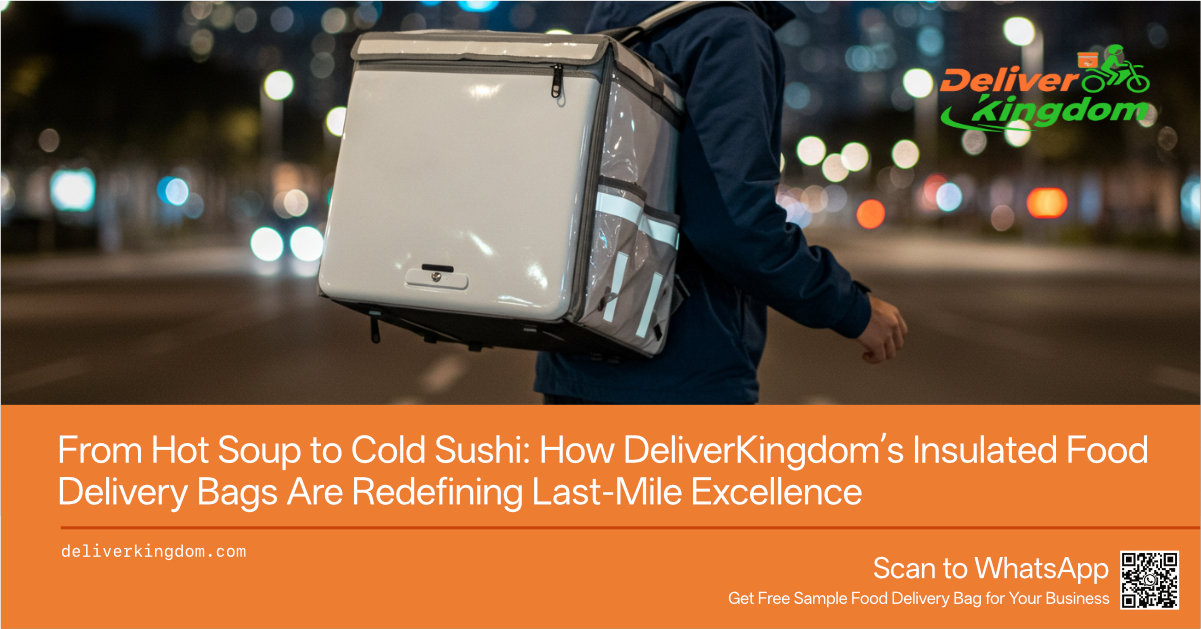 De sopa caliente a sushi frío: cómo las bolsas térmicas de entrega de alimentos de DeliverKingdom están redefiniendo la excelencia en la última milla.