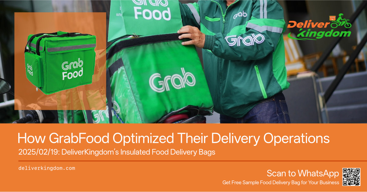 Cómo GrabFood optimizó sus operaciones de entrega con las bolsas de entrega de alimentos aislados de Entregación