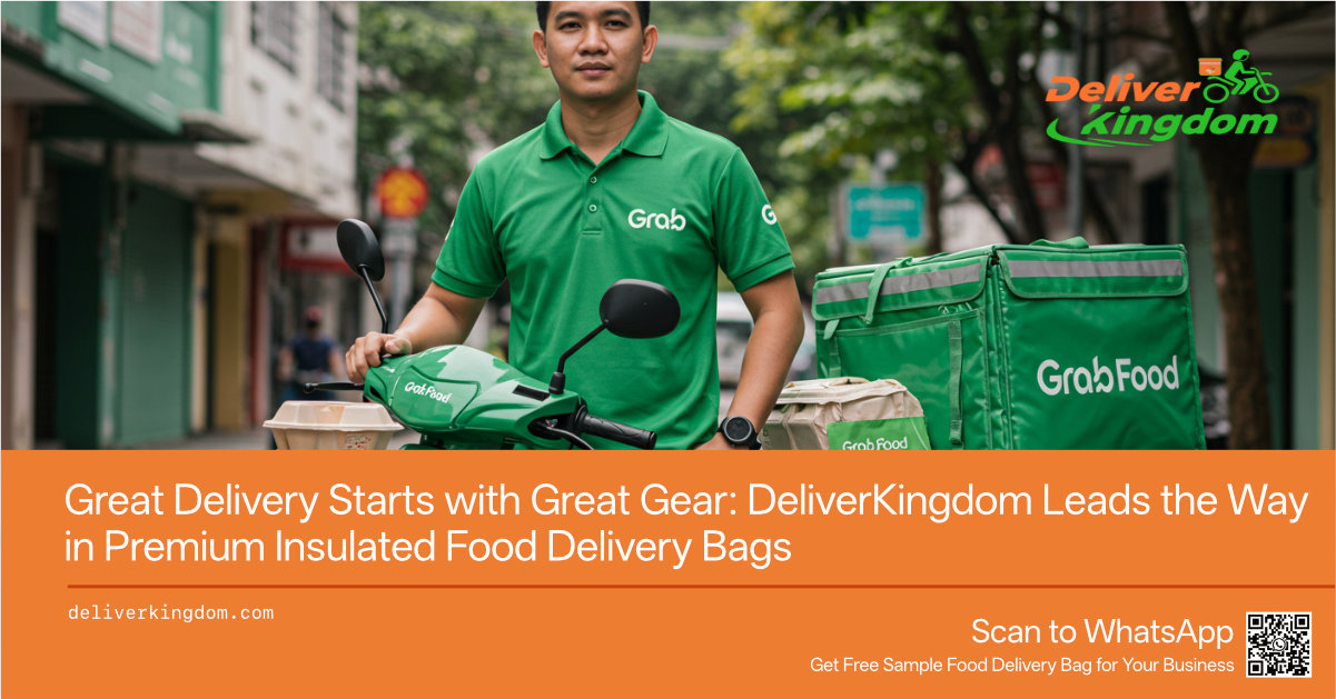 Una excelente entrega comienza con un excelente equipo: DeliverKingdom lidera el mercado de bolsas térmicas premium para entrega de alimentos.