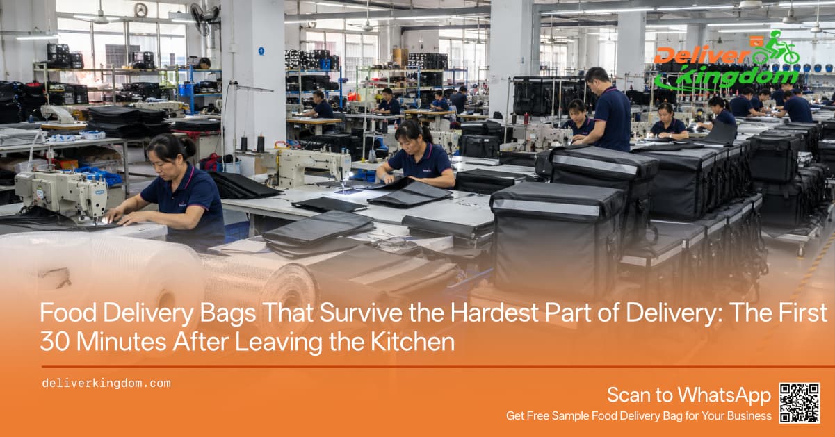 Bolsas de reparto de comida que sobreviven a la parte más difícil de la entrega: los primeros 30 minutos después de salir de la cocina
